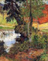 Gauguin, Paul - Red Roof by the Water
